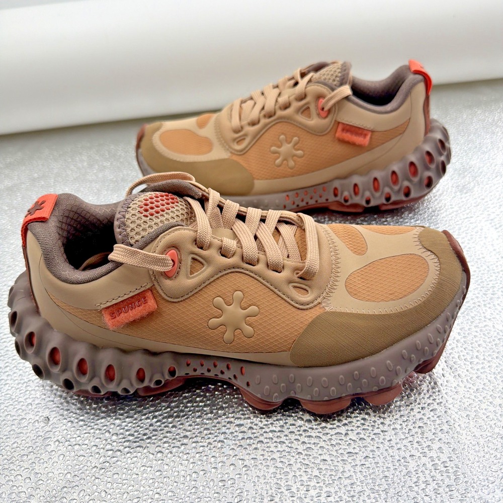 SPUNGE Osmosis Tan Pink Peach Sneakers VSP25010 Men's Size 4.5